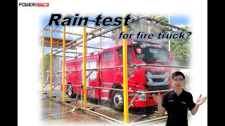 Rain Test For ISUZU GIGA Foam/Water Rescue Vehicle Fire Trucks