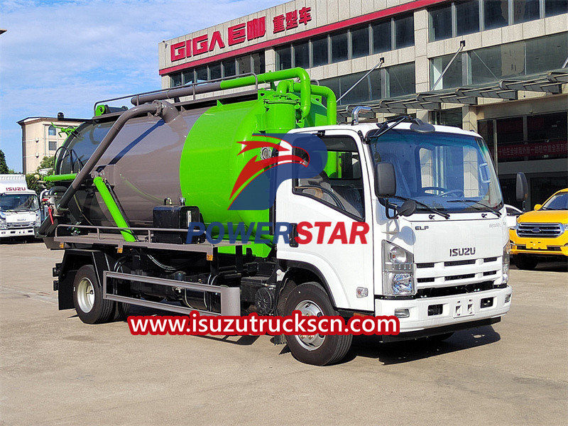 Isuzu vacuum pump truck with XD-240 Specifictions
