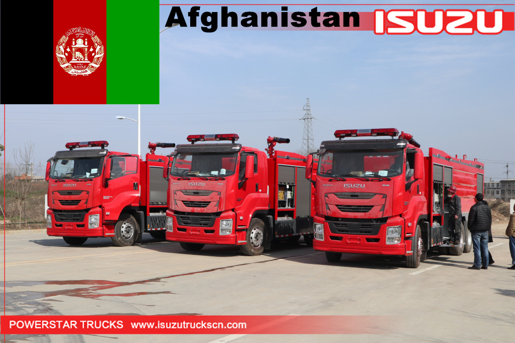 Afghanistan- 3 units GIGA Isuzu Fire Trucks