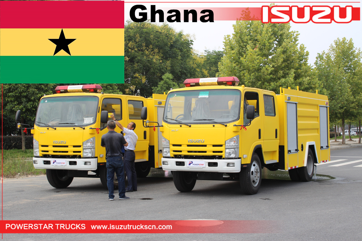 Ghana - 2 Units ISUZU Water Fire Fighting Truck