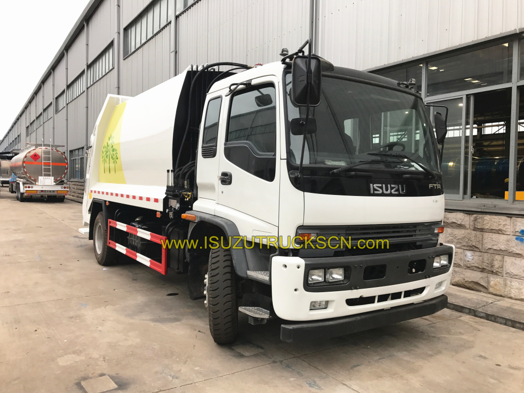 12cbm FTR ISUZU garbage compactor truck for export
