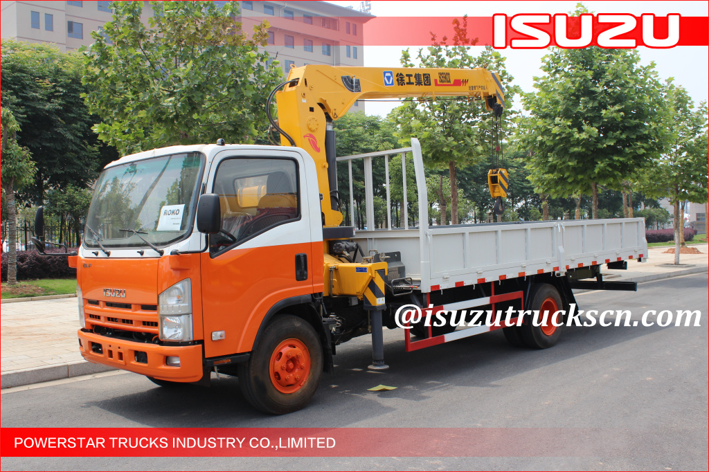 ELF ISUZU 5Ton Crane Truck for ROKO construction