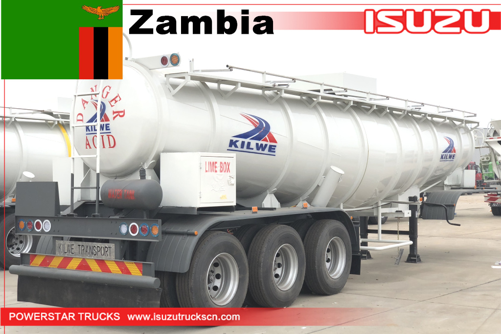 Zambia Kilwe - 12 units of Acetic Acid Tanker Trailer