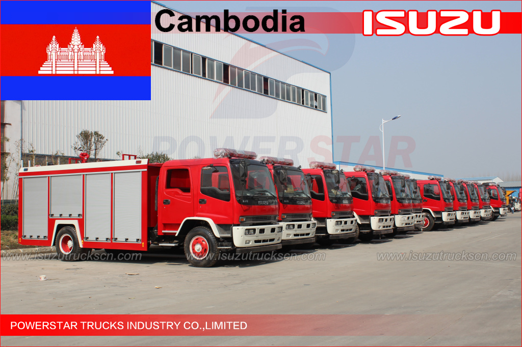 120 units FTR Water Fire Truck for Cambodia