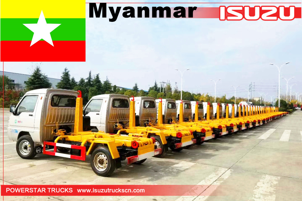 Myanmar - 22 units of FOTON hook lift truck