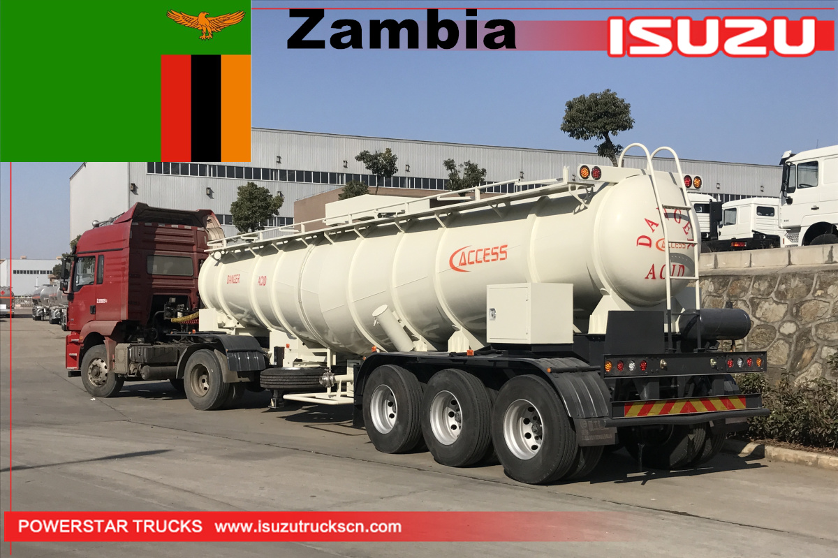 Zambia - 20 Units of Sulfuric Acid Tanker Trailer