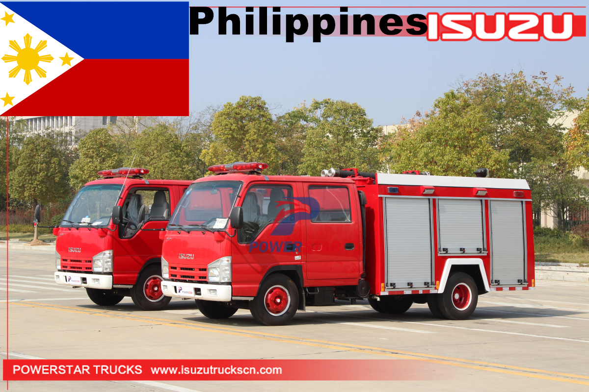 Philippines - 2 Units ISUZU Water Foam Fire Engine Vehile