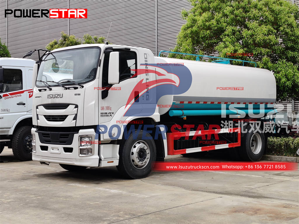 Philippines - ISUZU GIGA 6 wheeler 12000 liters water tank truck exported from POWERSTAR TRUCKS