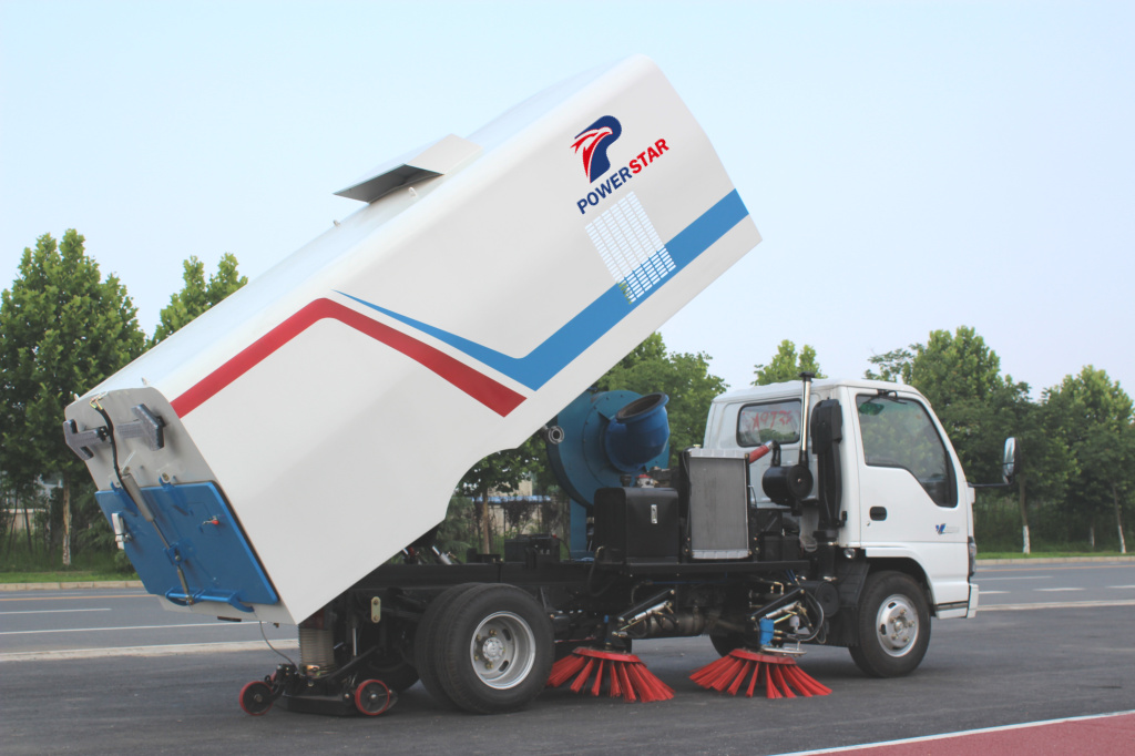 How to control the Road Street Cleaning Sweeper Truck? 