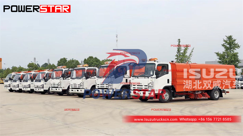 Ehiopia - 8 units ISUZU Street Sweeper Trucks exported