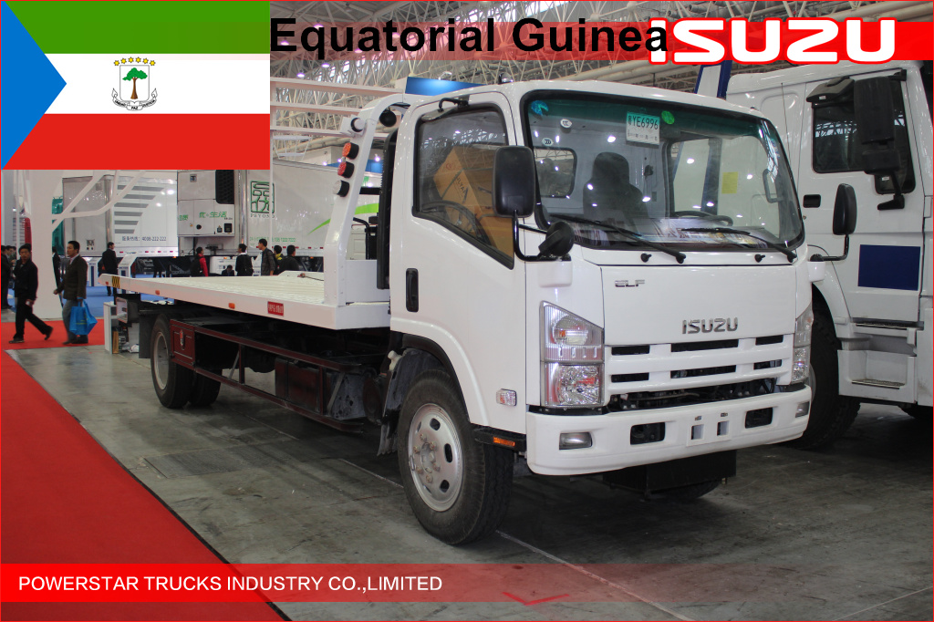 4units ISUZU 5tons Flatbed Recovery Vehicle for Equatorial Guinea