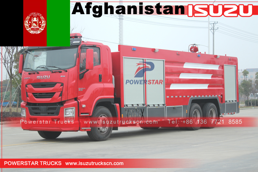 Afghanistan- ISUZU GIGA Fire Engine Trucks