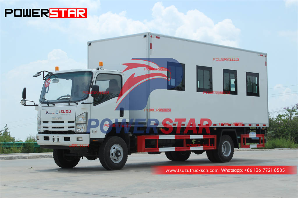 Ethiopia - ISUZU 700P 4×4 passenger carrier truck exported from POWERSTAR factory