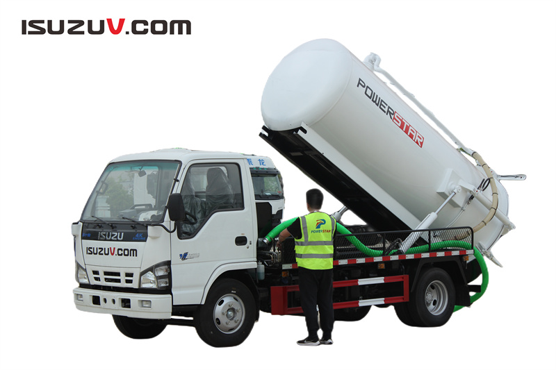 Isuzu 3,000 liters Vacuum suction truck operation manual