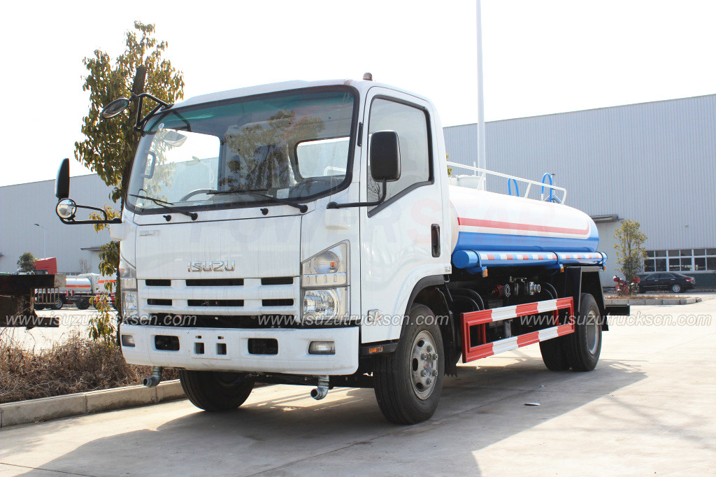 6,000L ISUZU water bowser water tank truck for clean dust water carrier