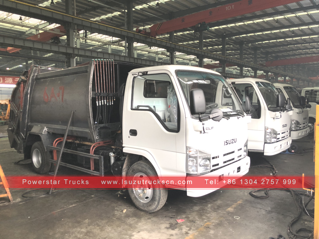 Philippines 10 units 5cbm Garbage compactor truck isuzu