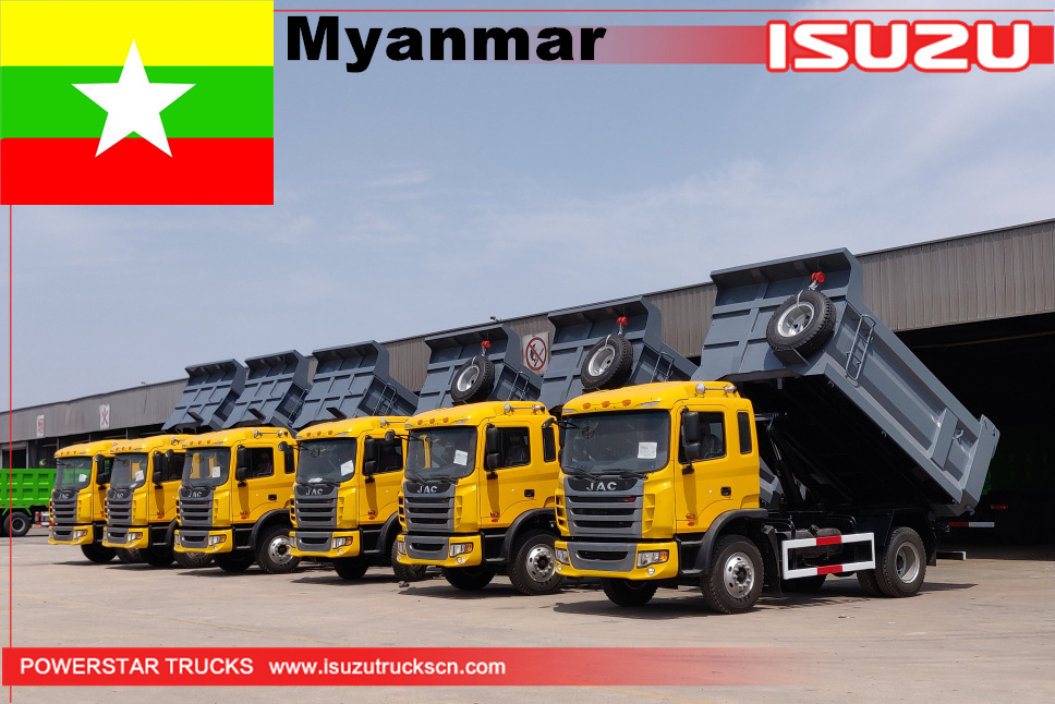 Myanmar - 6units JAC dump trucks
