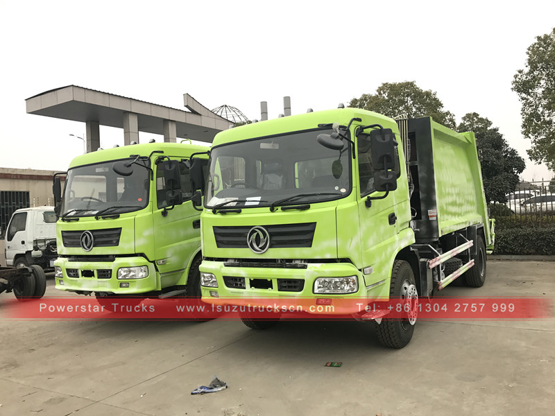 Powerstar brand Right hand drive 10tons compress garbage truck for Africa