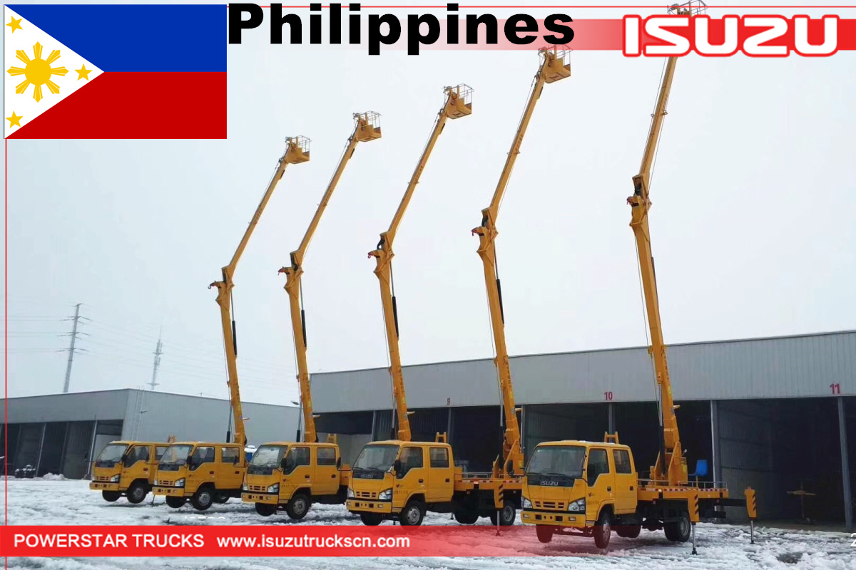 Philippines - 5 Units 16M Isuzu Aerial work platform truck
