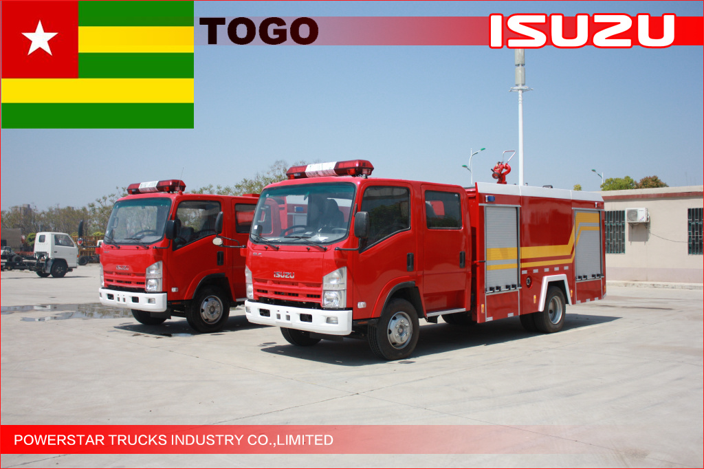 NPR ELF Water Fire truck for Togo