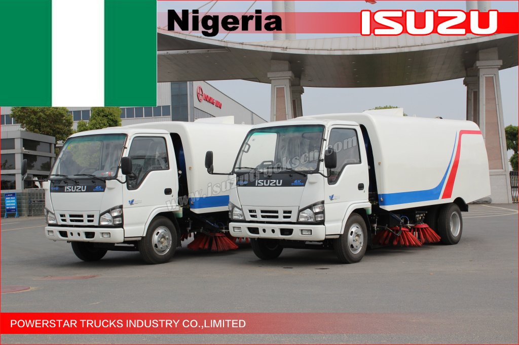Road sweeper truck For Nigeria Lagos 