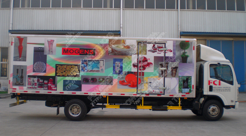 2015 hot sale Isuzu ELF cargo van truck lorry vehicle for city transport