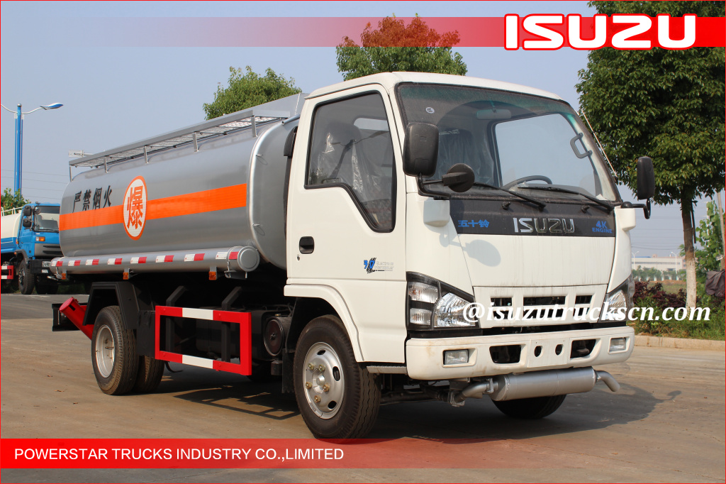 5000L Isuzu NKR55 600P Fuel Oil Tanker trucks diesel tank truck