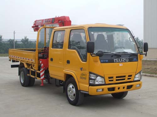 Isuzu straight boom crane 3.2 ton mini lorry truck