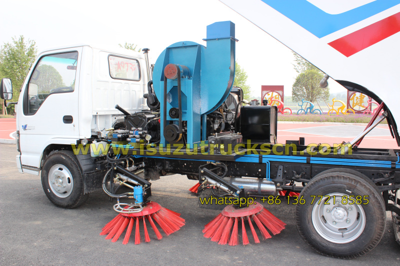 Philippines custom made 5tons street cleaning sweeper truck Isuzu