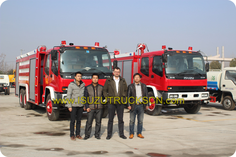 Essais de performance du camion de pompiers à eau Isuzu (2 000 L)