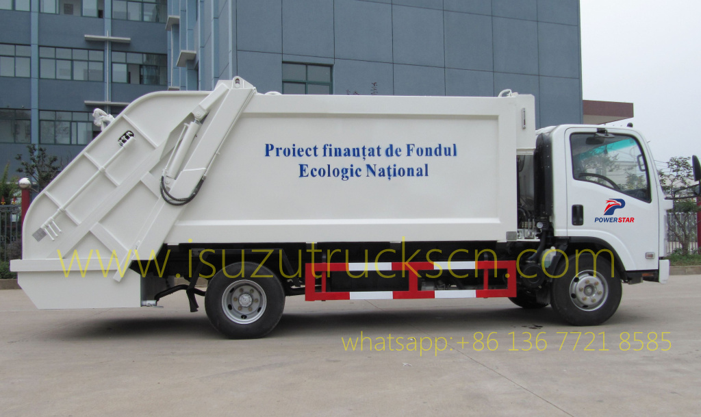 5tons / 8tons Trash Compactor Truck Isuzu specification and pictures