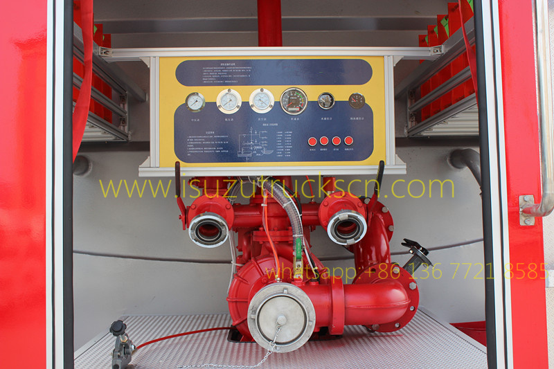 Water Foam Fire truck Isuzu Fire vehicle Manufacturer supplier