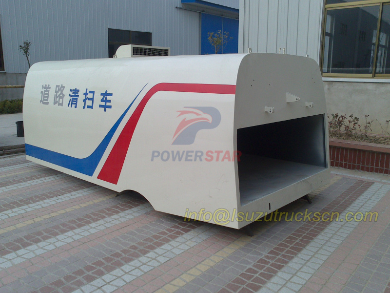 classic ARC dustbin body design for street sweeper truck detail pictures