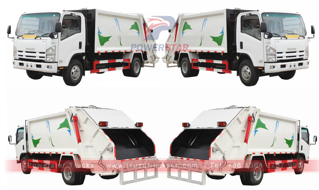 compression refuse collector truck Isuzu compactor refuse truck