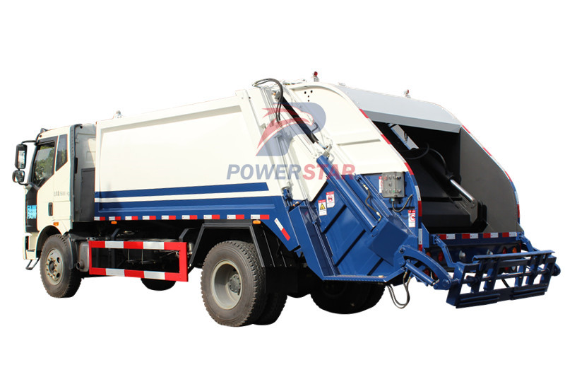 Rear loading hydraulic garbage compactor truck Isuzu