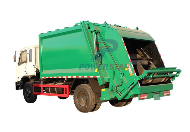 Garbage compactor recyling truck