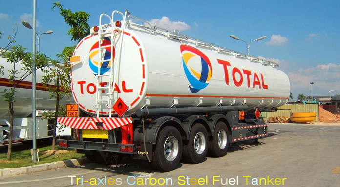 Oil Tanker Crude Oil Tank Semi Trailer Fuel/petroleum 45000l Steel Fuel Tanker Semi Trailer 