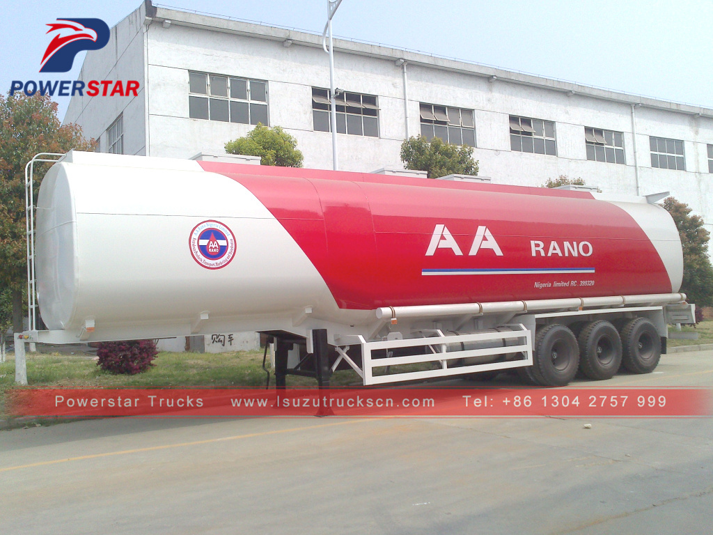 Factory high quality oil transport fuel tanker semi trailer 45000 liters fuel tank trailer