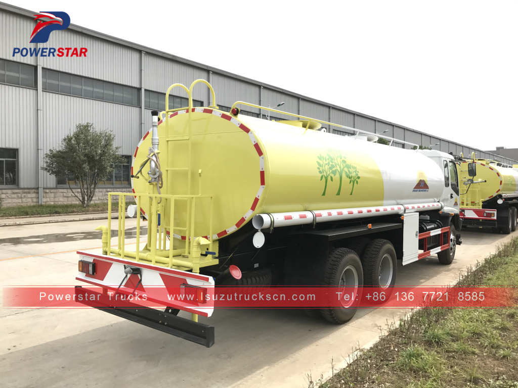 Mongolia ISUZU FVZ water delivery truck water spray bowser for sale