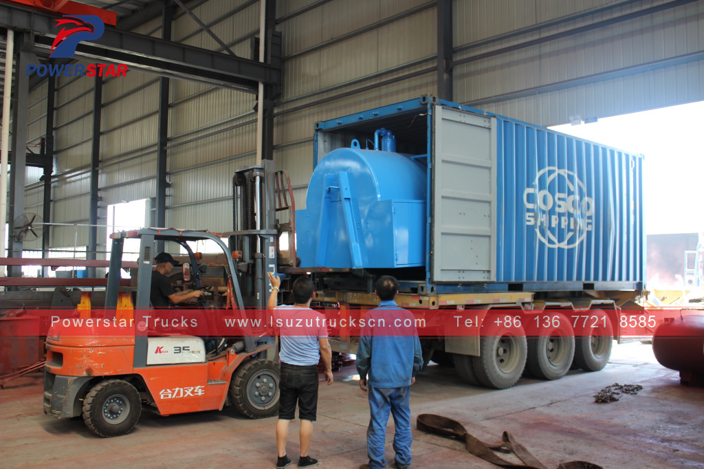 philippines Isuzu Vacuum Sewage suction truck up structure for sale
