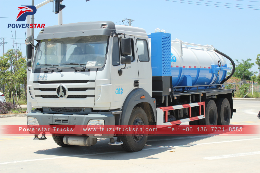 Monglia Beiben 10,000L Vacuum Sewage suction truck for sale