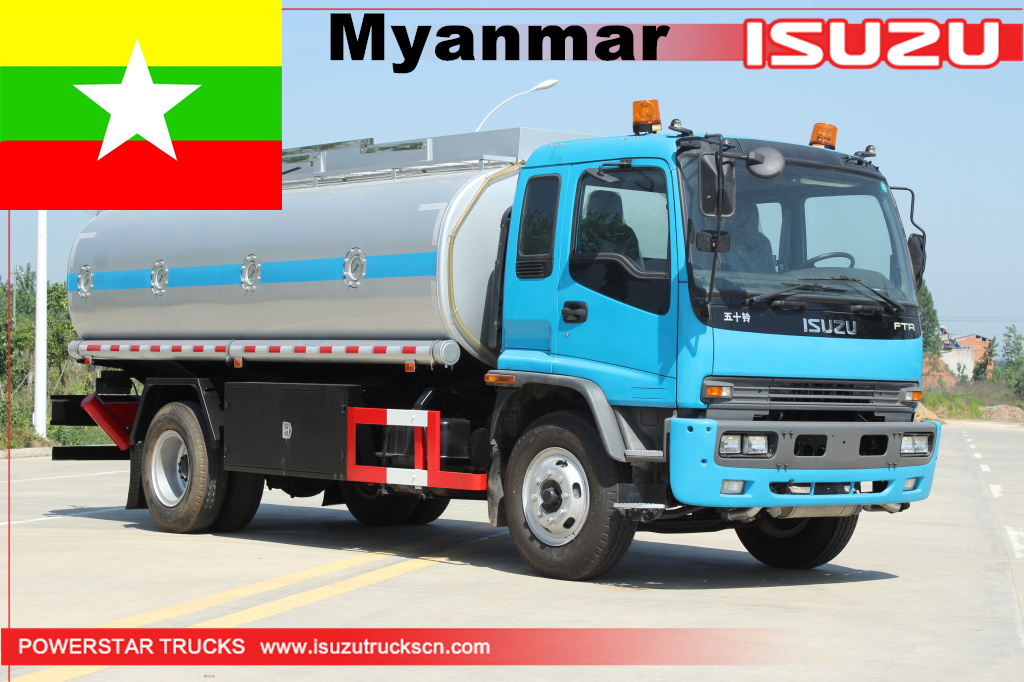 Myanmar Isuzu oil tanker truck for sale