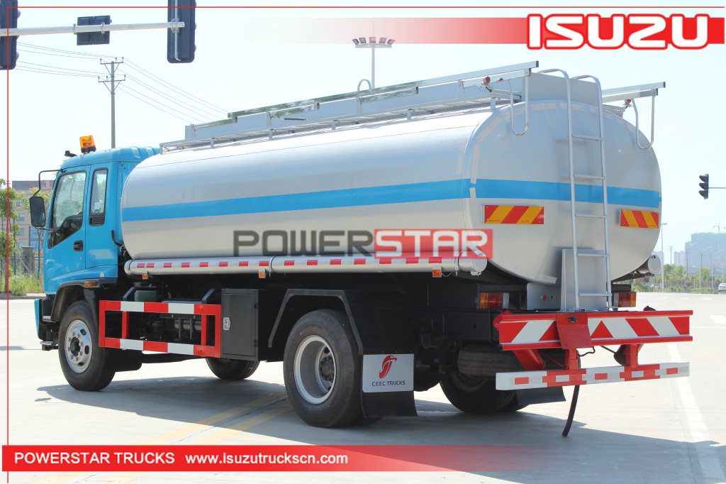 Myanmar ISUZU FTR FVR Fuel Tank Truck Refueling Oil Tanker Truck for Sale