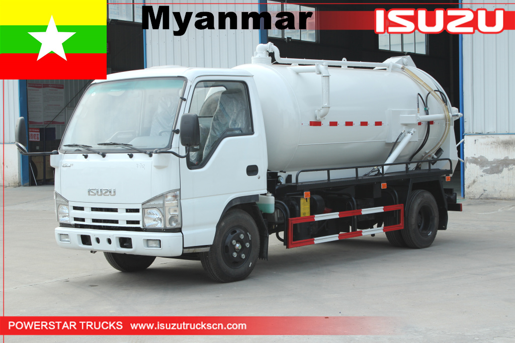 Myanmar Isuzu 5000liters drinking water tanker truck