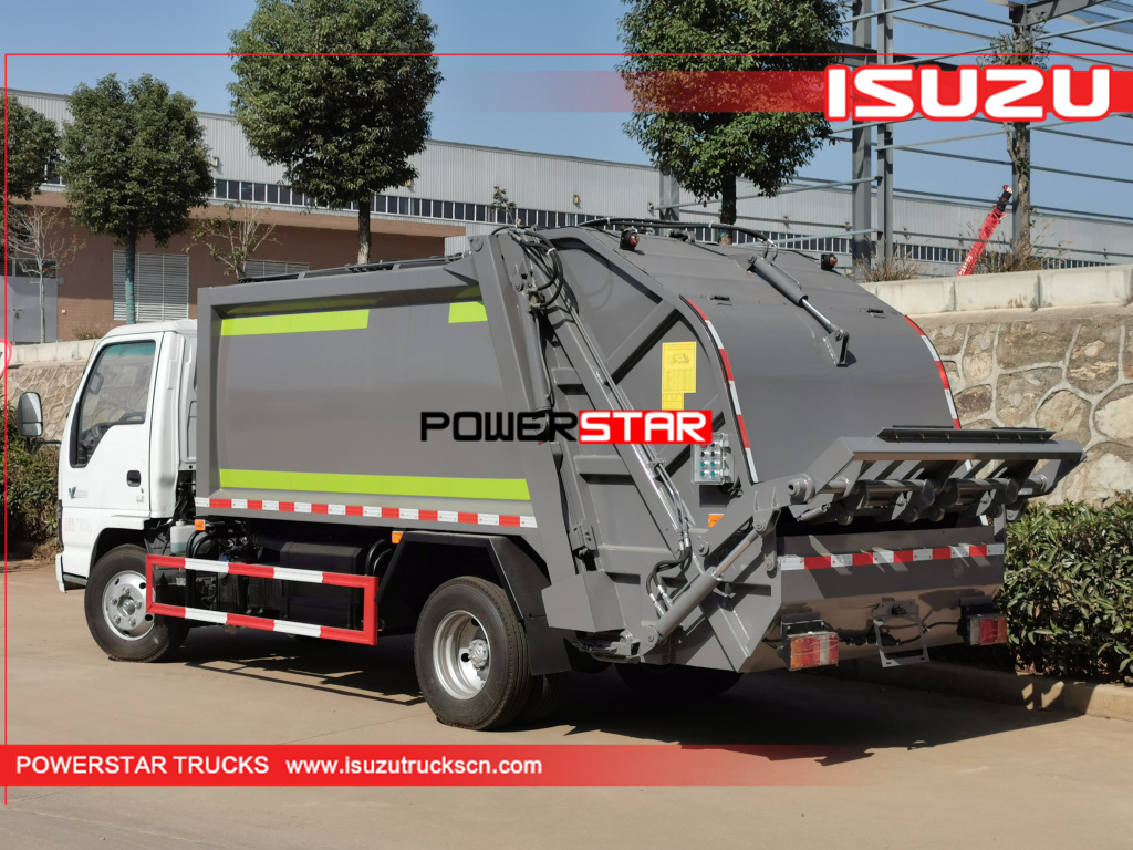 ISUZU Rear Loader Refuse Garbage Truck 6cbm