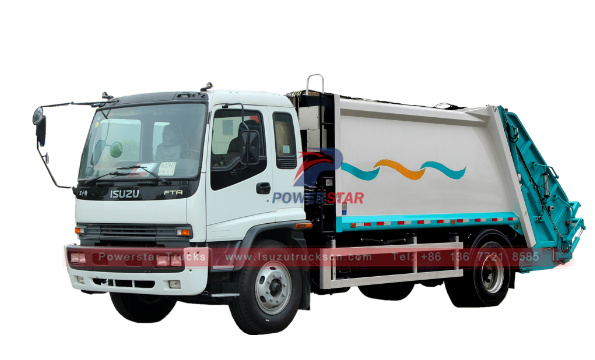 12cbm Isuzu Waste Compactor Vehicle FTR Rear Loader Garbage Truck 