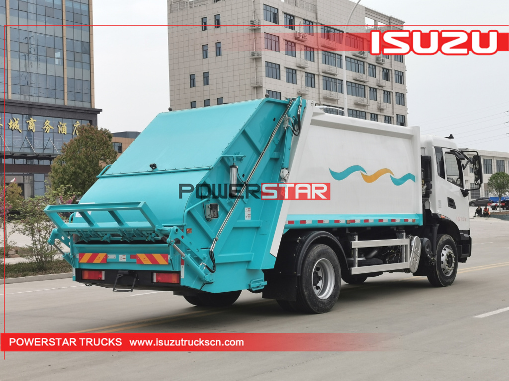 12cbm Isuzu Waste Compactor Vehicle FTR Rear Loader Garbage Truck 