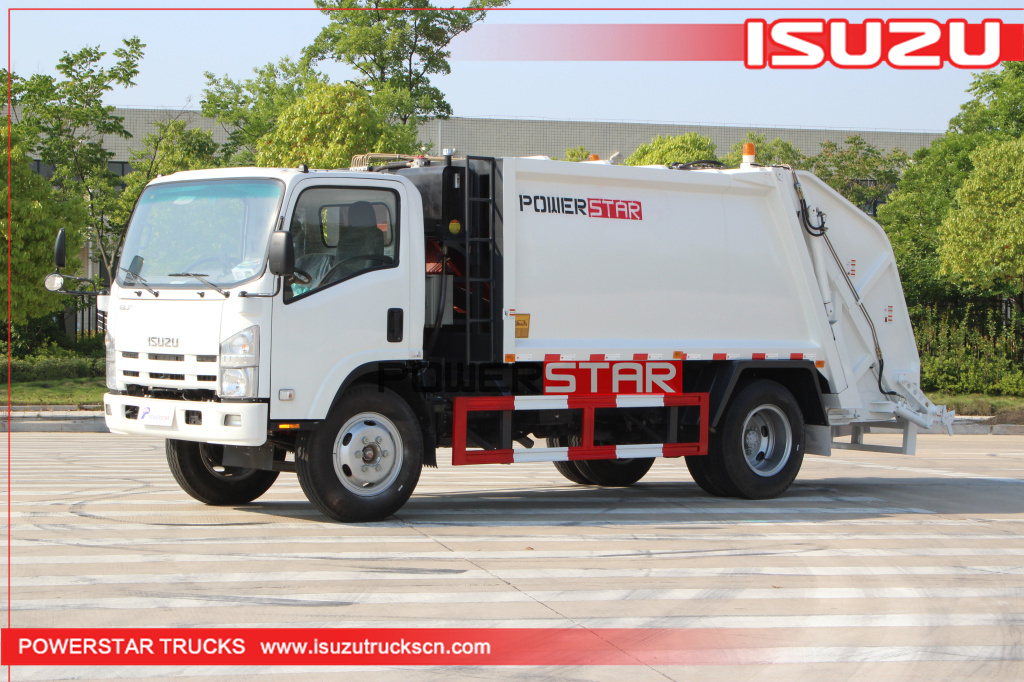 10m3 Compression Garbage Truck Isuzu Rear Loader Vehicle for sale