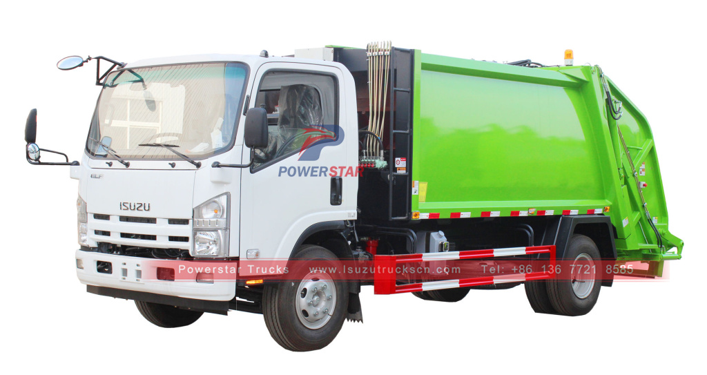 Brand new 8 cbm 10cbm ELF Waste compactor truck ISUZU