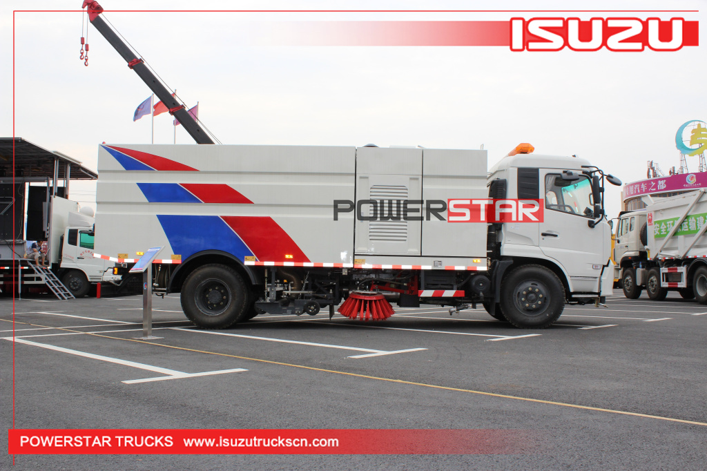 Isuzu Truck Heavy Duty Airport Vacuum Road Sweeper Truck for Philippines